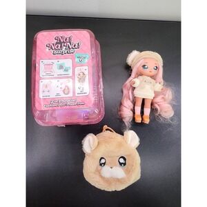 Na! Na! Na! Surprise Bear Sarah Snuggles  Series 1 Doll with Shoes 7" And Bag